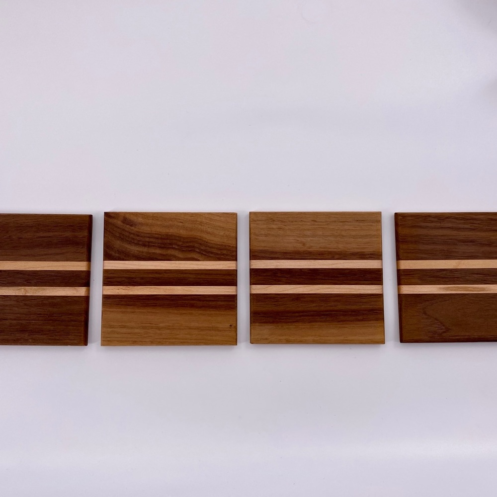 Maple Wooden Handmade Coasters - Picture 7 of 7